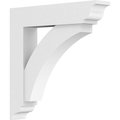 Ekena Millwork Standard Thorton Architectural Grade PVC Bracket with Traditional Ends, 3"W x 20"D x 20"H BKTP03X20X20THR01